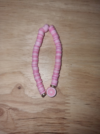 Handmade Clay Bead Bracelet