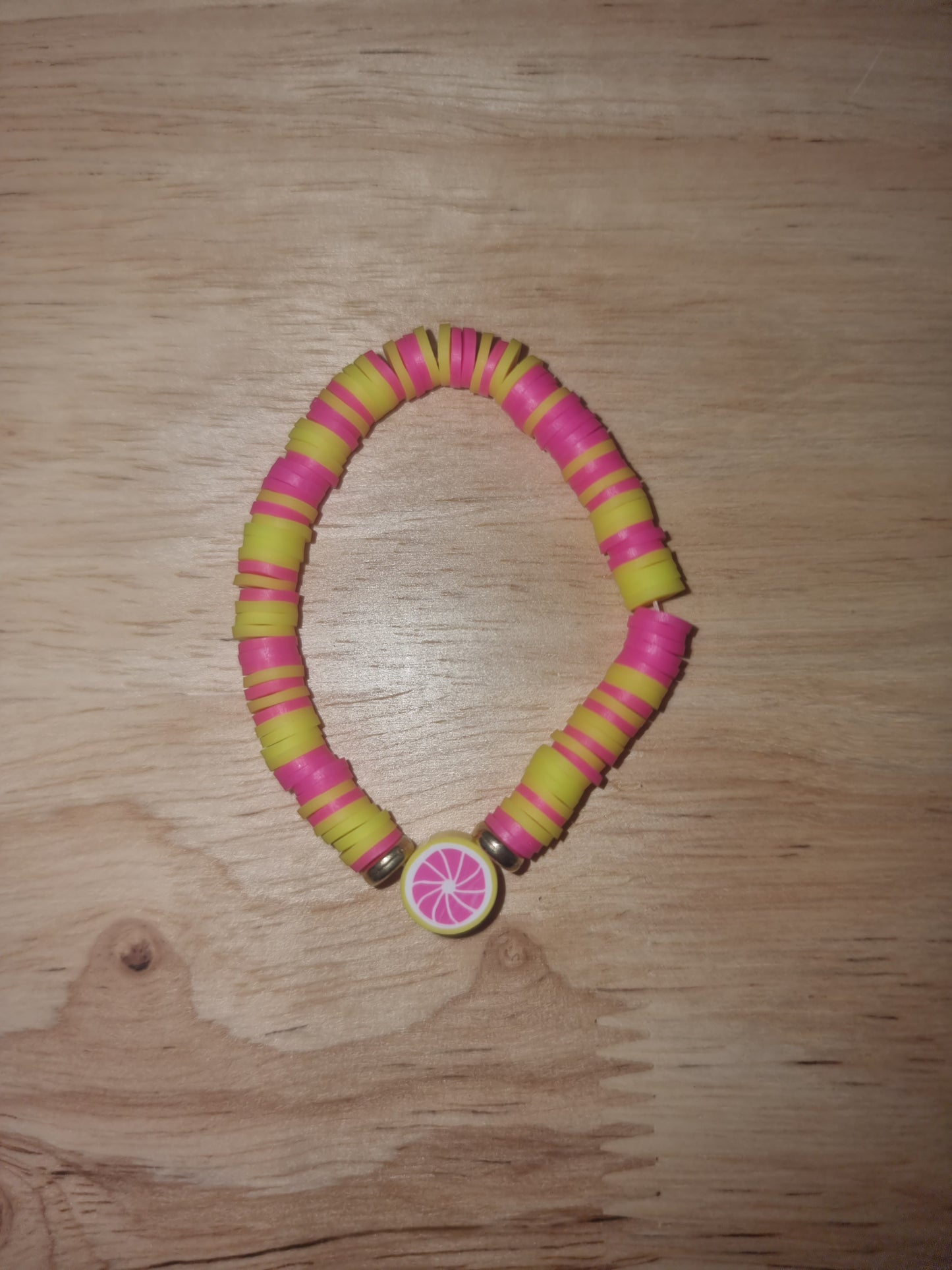 Handmade Clay Bead Bracelet