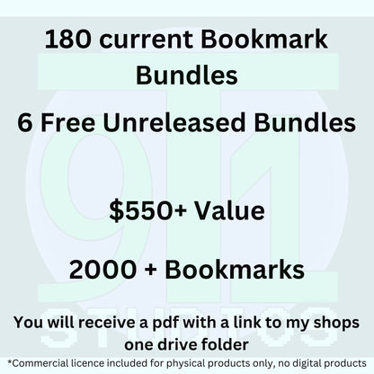 MEGA BOOKMARK BUNDLE - All available bookmark bundles plus unreleased bundles