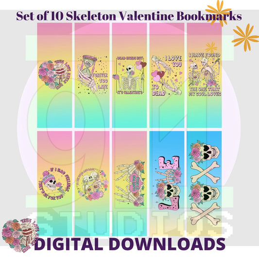 Skeleton Love Bookmarks