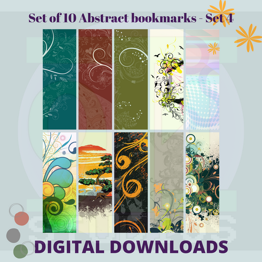 Abstract Bookmarks Set 4