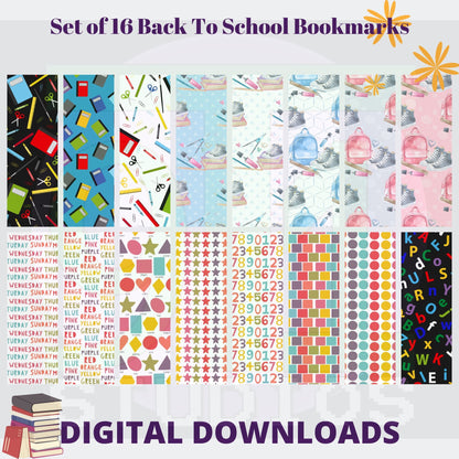 Back To School Bookmarks