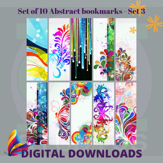 Abstract Bookmarks Set 3