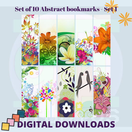 Abstract Bookmarks Set 1