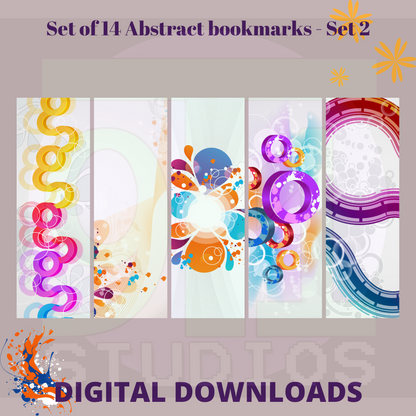 Abstract Bookmarks Set 2