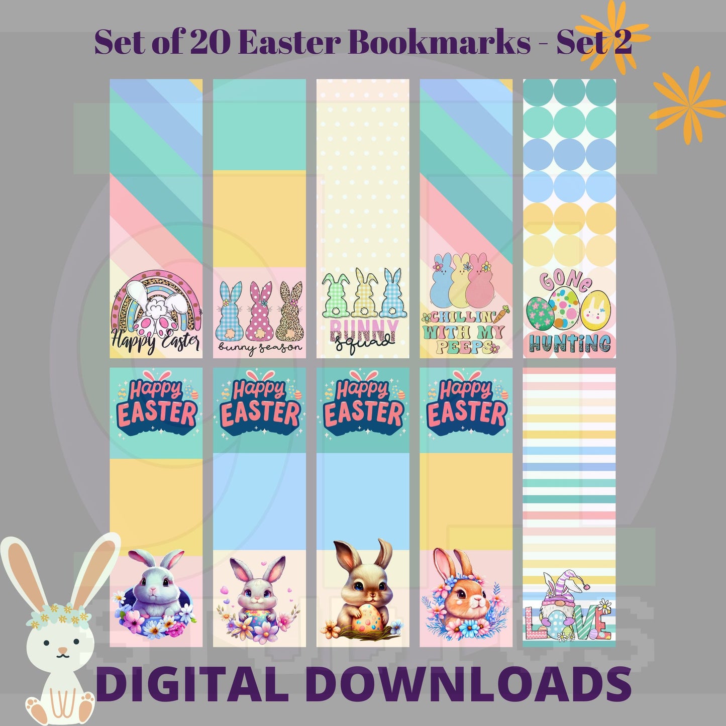 Easter Bookmarks Set 2