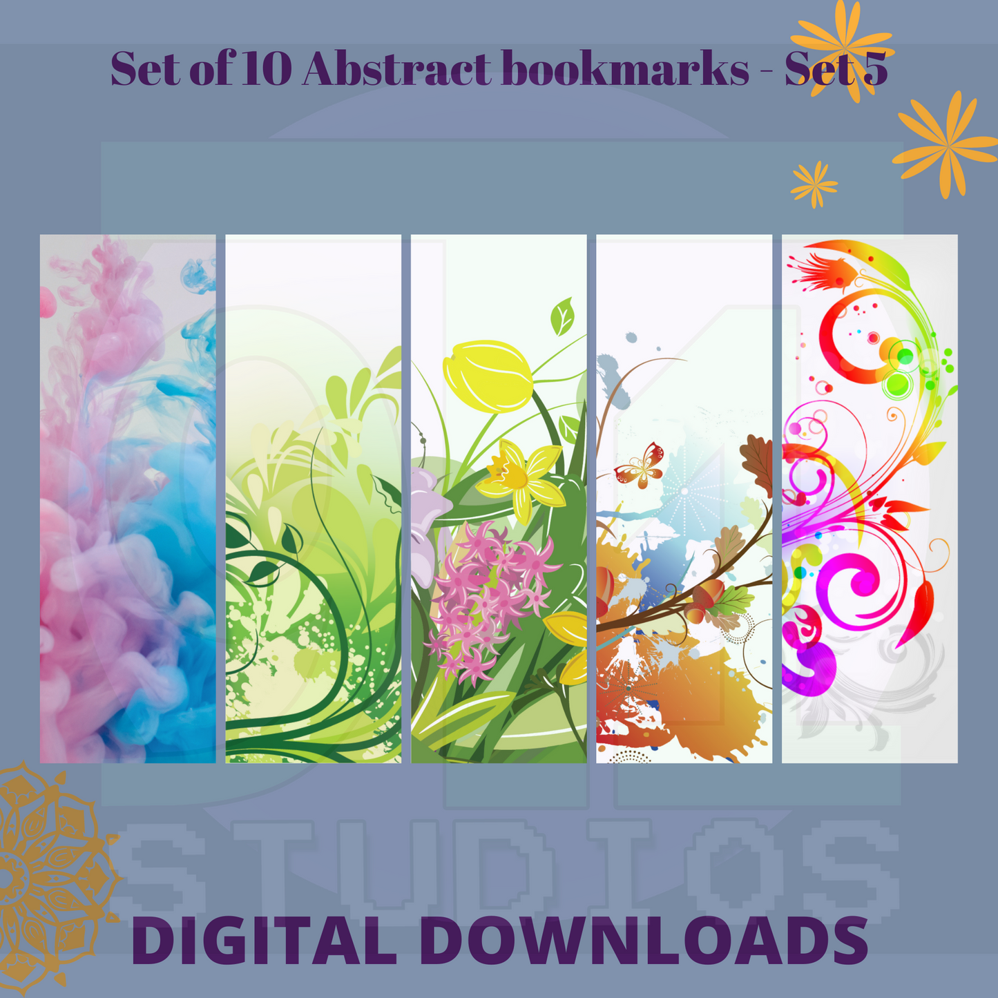 Abstract Bookmarks Set 5