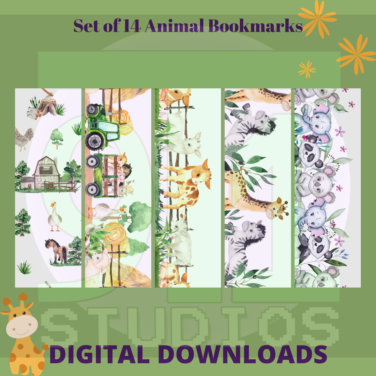 Animal Bookmarks