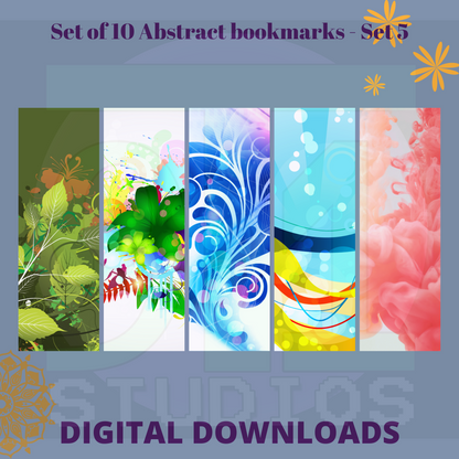 Abstract Bookmarks Set 5