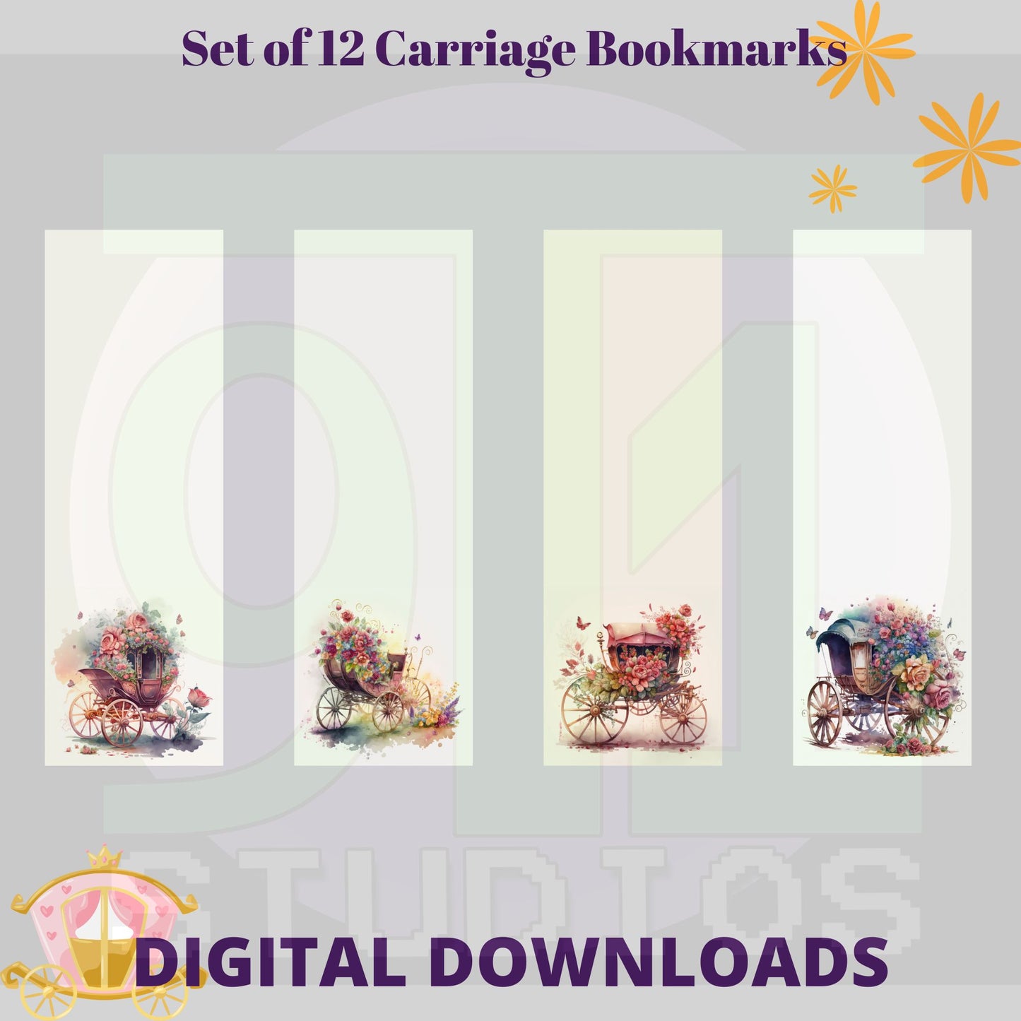 Carriage Bookmarks