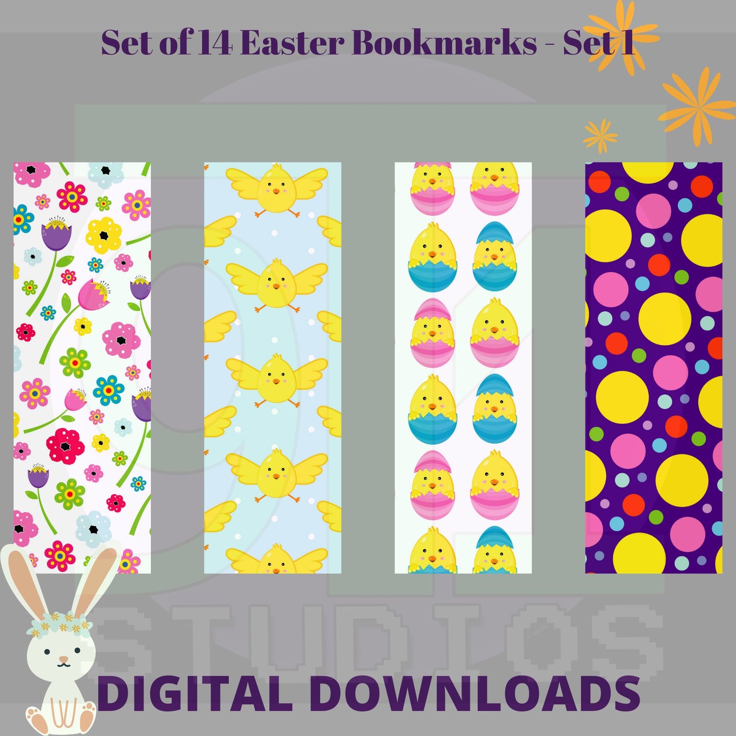 Easter Bookmarks Set 1