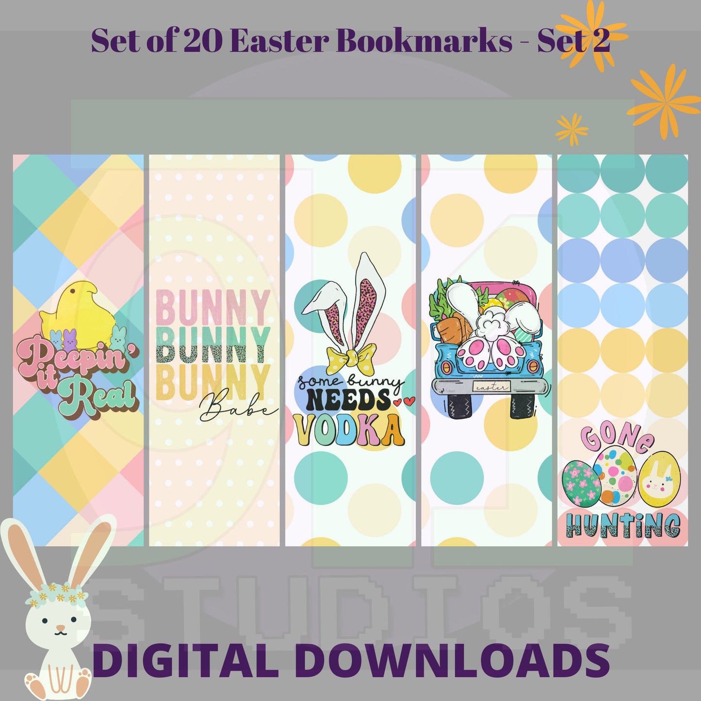 Easter Bookmarks Set 2