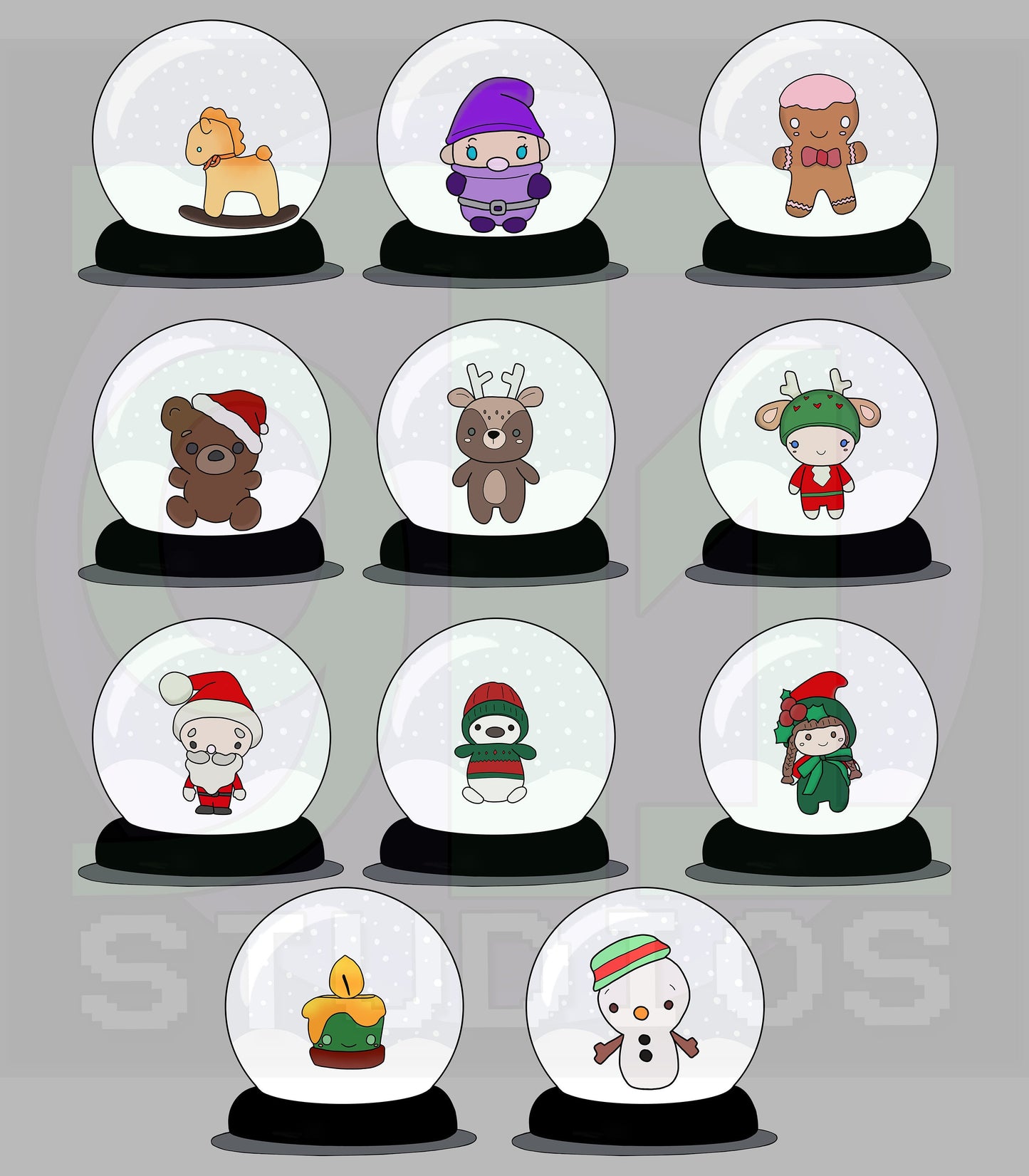 Snow Globe digital file