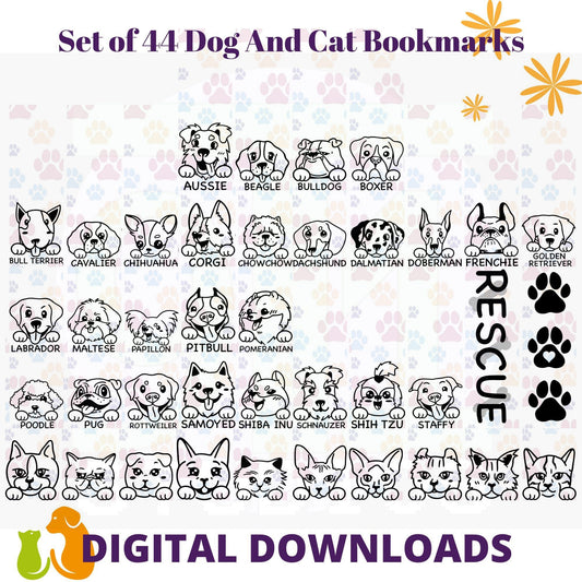 Dogs and Cats bookmarks