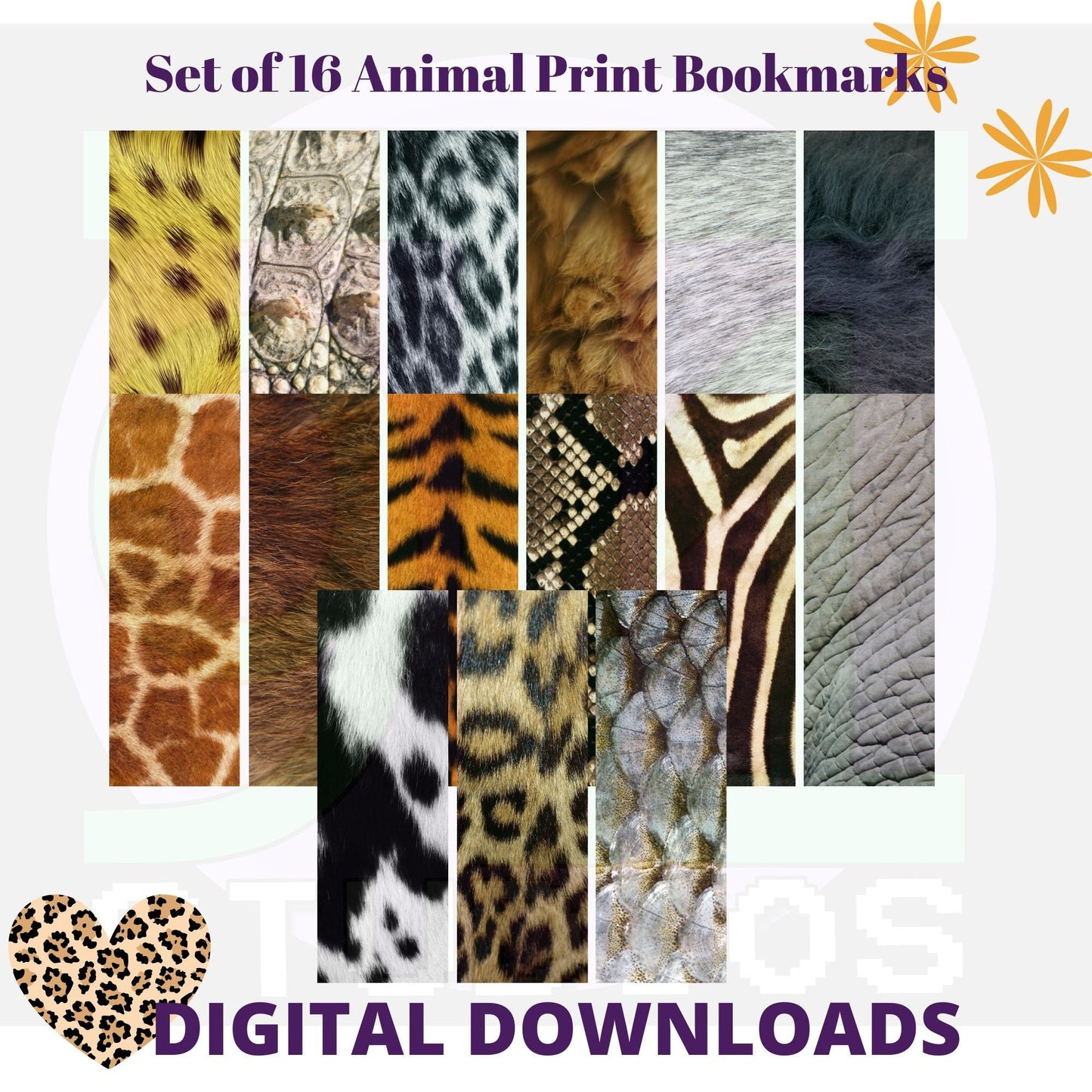 Animal Print bookmarks