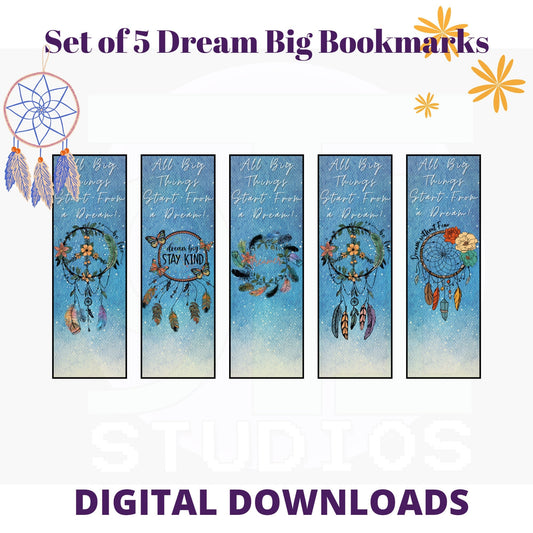 Dream Big bookmarks